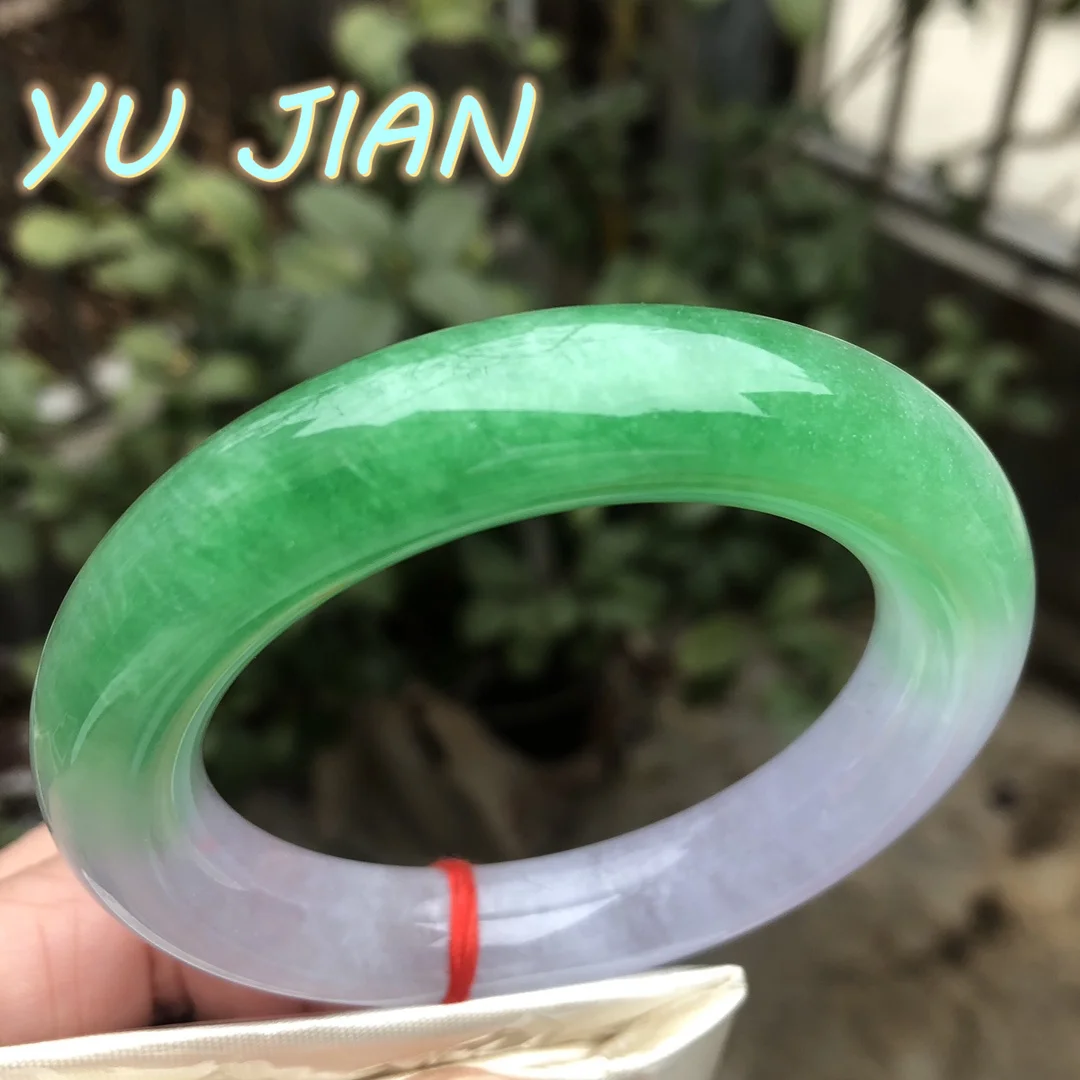 

Myanmar Grade A Jadeite Handring Thickness Size 10mm Natural Jade Bracelet Delicate Bangle Scarce High Quality Jewelry