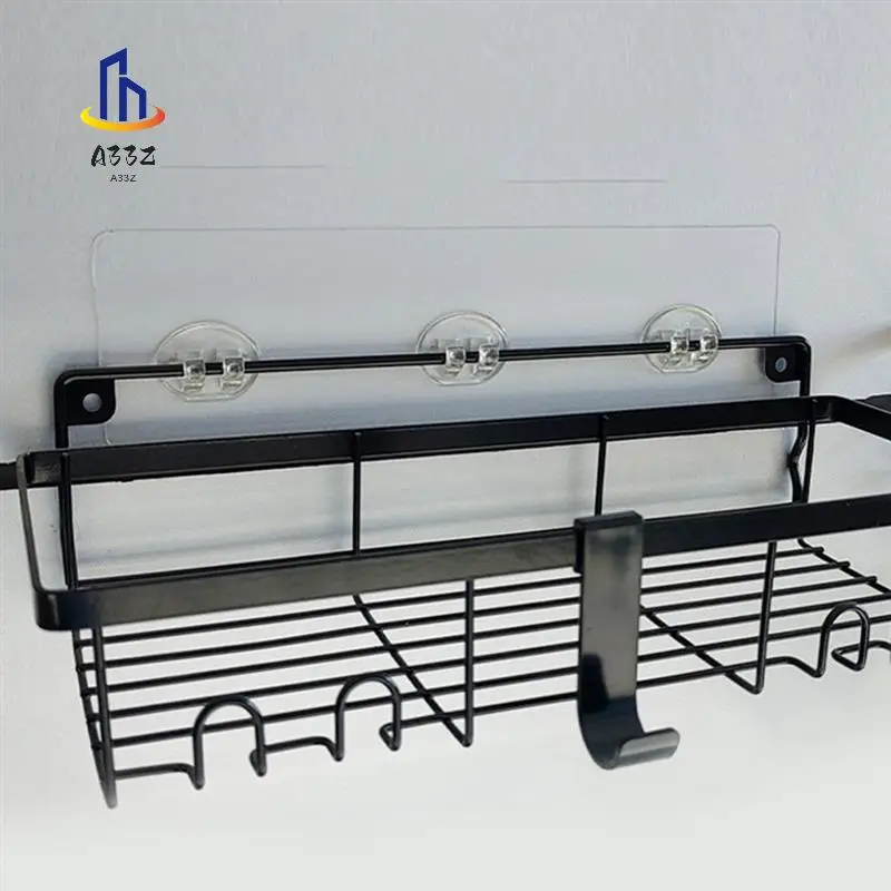 

A33Z-20PCS Shower Adhesive Replacement Wall Hanging With Hook Glue Patch Bathroom Sticky Wall Shelf Three Buckle Glue Sticker