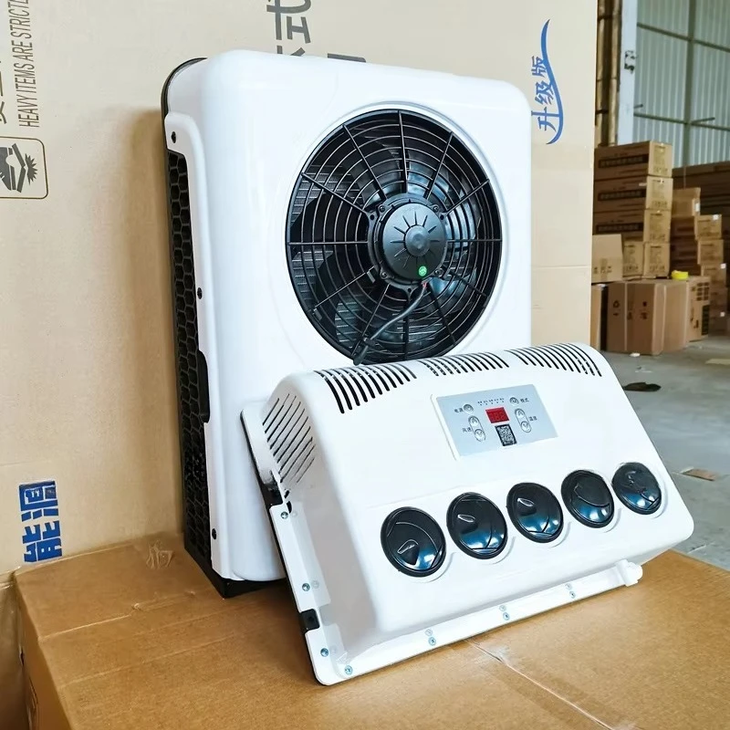 Truck Van Cabin 12V 24V 12/24 Volt Truck Parking air Conditioner Truck air Conditioner 12v view 4