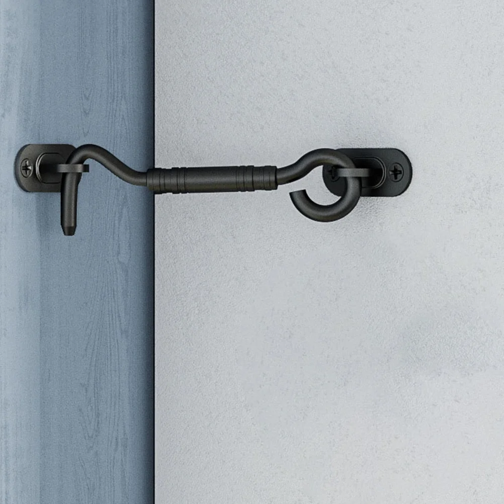 

1Set Barn Door Lock Sleek Design Stainless Steel Door Hook Latch for Bathroom Bedroom Sliding Barn Doors Privacy Lock