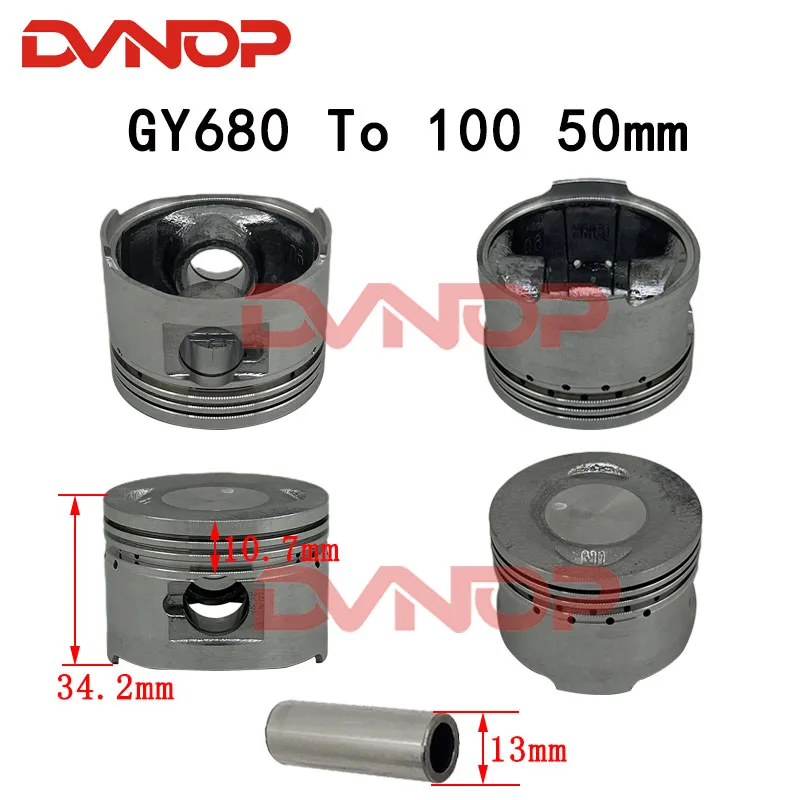 GY6 50 60 80 100 125CC 150CC  175CC 180CC 39mm  44mm 47mm 52.4mm 57.4mm 58.5mm 61mm 63mm Piston Kit Quad ATV Go Kart Buggy Parts