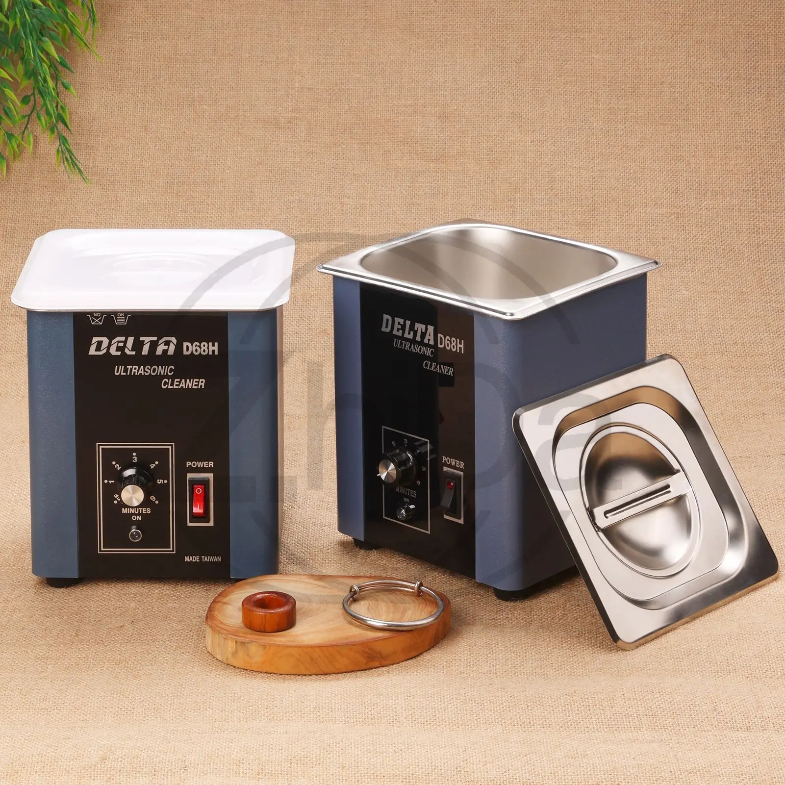 D68 68W Ultrasonic Jewelry Cleaner, Gold Silver Necklace Oxidation Remover