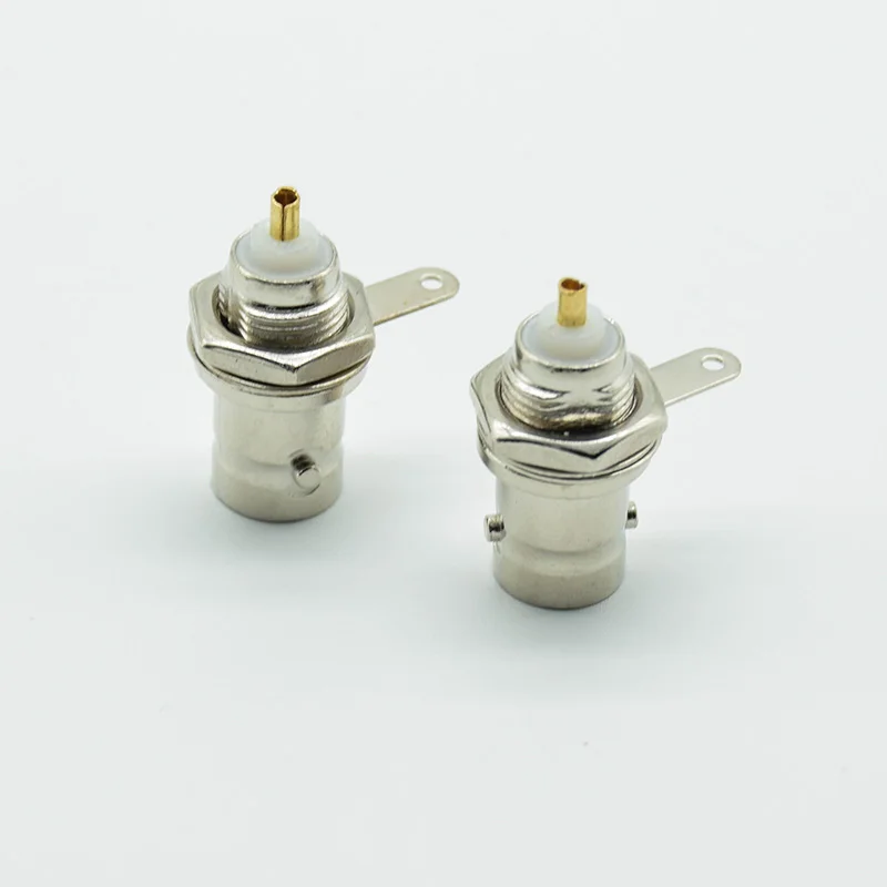 5Pcs/lot  For Welding Machine Parts Chassis Panel Mount Coaxial Cable BNC Female Socket Solder Connector