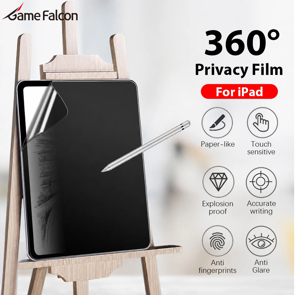 360° Privacy Screen Protector For iPad Air 11 M4 M3 M2 2026 11th A16 Pro 13 M5 12.9 9th 10th 10 Generation Air 4 5 Mini 7 6 Film
