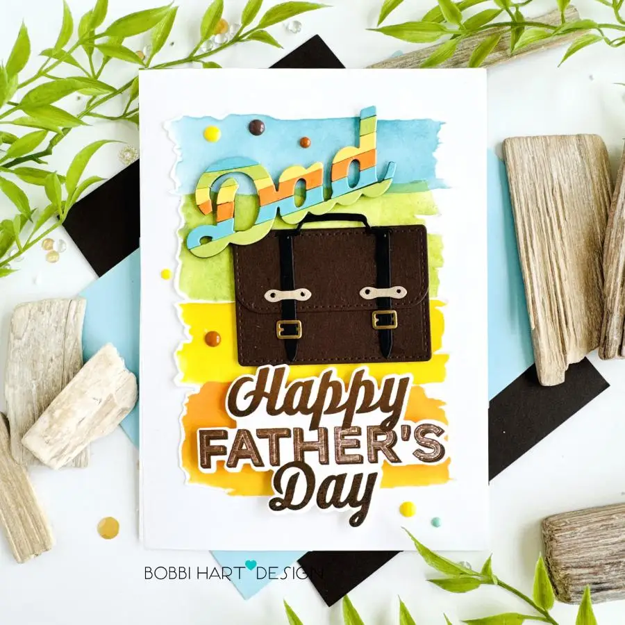 Papertrey Ink Wildflower Wreath Dad Build-a-Bumblebee Build-a-Briefcase Metal Cutting Stamp DIY Handmade Photo Album April 2026 view 2