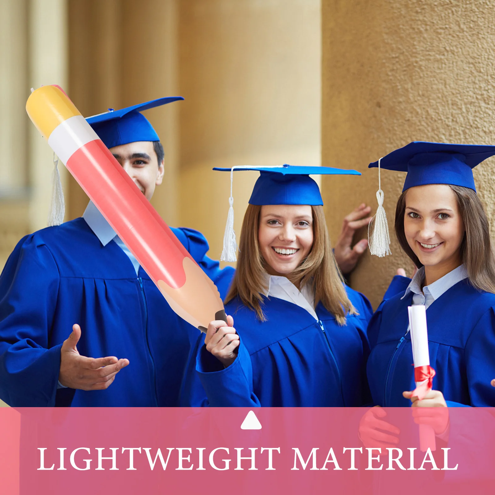 

4Pcs PVC Inflatable Giant Pencil Balloons Blow Up Pencils Back to School Party Graduation Classroom Decorations