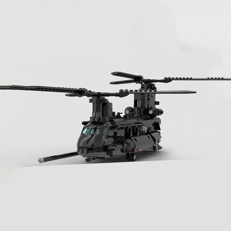 

840 шт. MOC MH-47G спецназ Chinook строительные блоки Рождественский подарок развивающая игрушка для развития терпения и концентрации