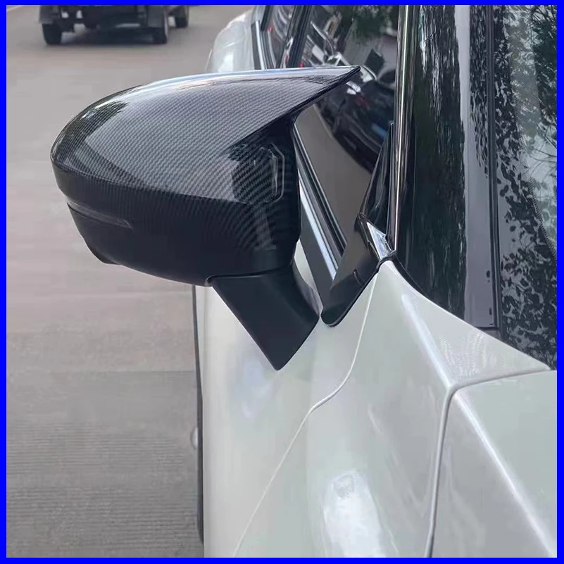 

For Nissan JUKE 2019-2024 Door Side Wing Rearview Mirror Cover Trim Sticker With Horn Decoration Car Styling Auto Accessories