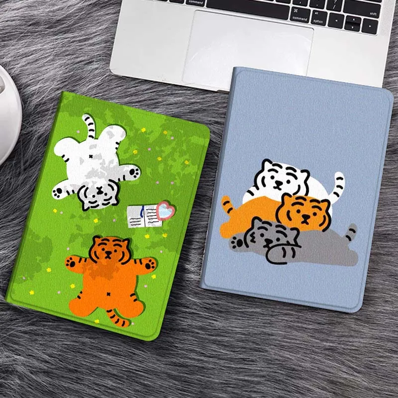 

Cute cartoon tiger anime For iPad Pro Air 5th 6th 7th 13 M3 M4 M5 12.9 13.3 inch 2017 2022 2024 2025 Tablet Case