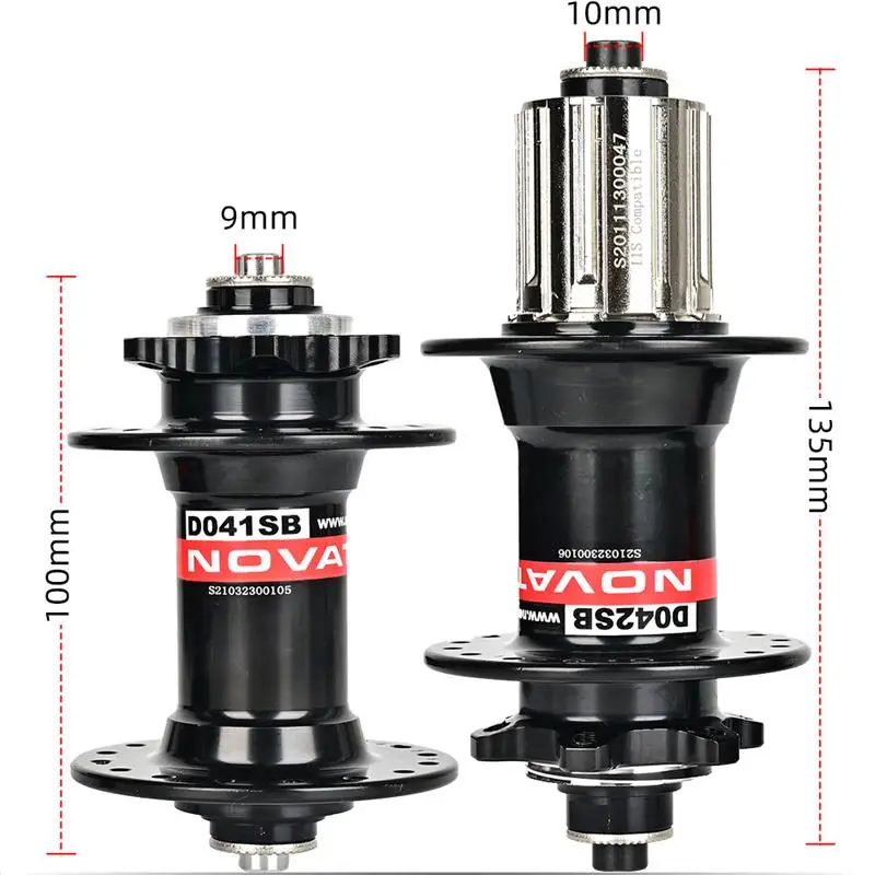Novatec Mountain Bike Hub D041SB D042SB 28/32/36 Löcher Disc Karte Bremse MTB Fahrrad Hub Lager Vorne/Hinten 8/9/10/11/12 geschwindigkeit – Detail 9