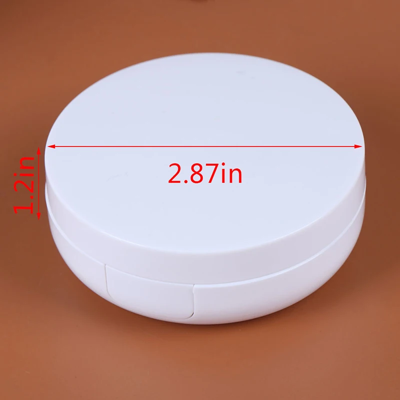 15ml Empty DIY Air Cushion Puff Box BB Cream Container Dressing Case with Air Cushion Sponge Powder Puff and Mirror Travel Kit