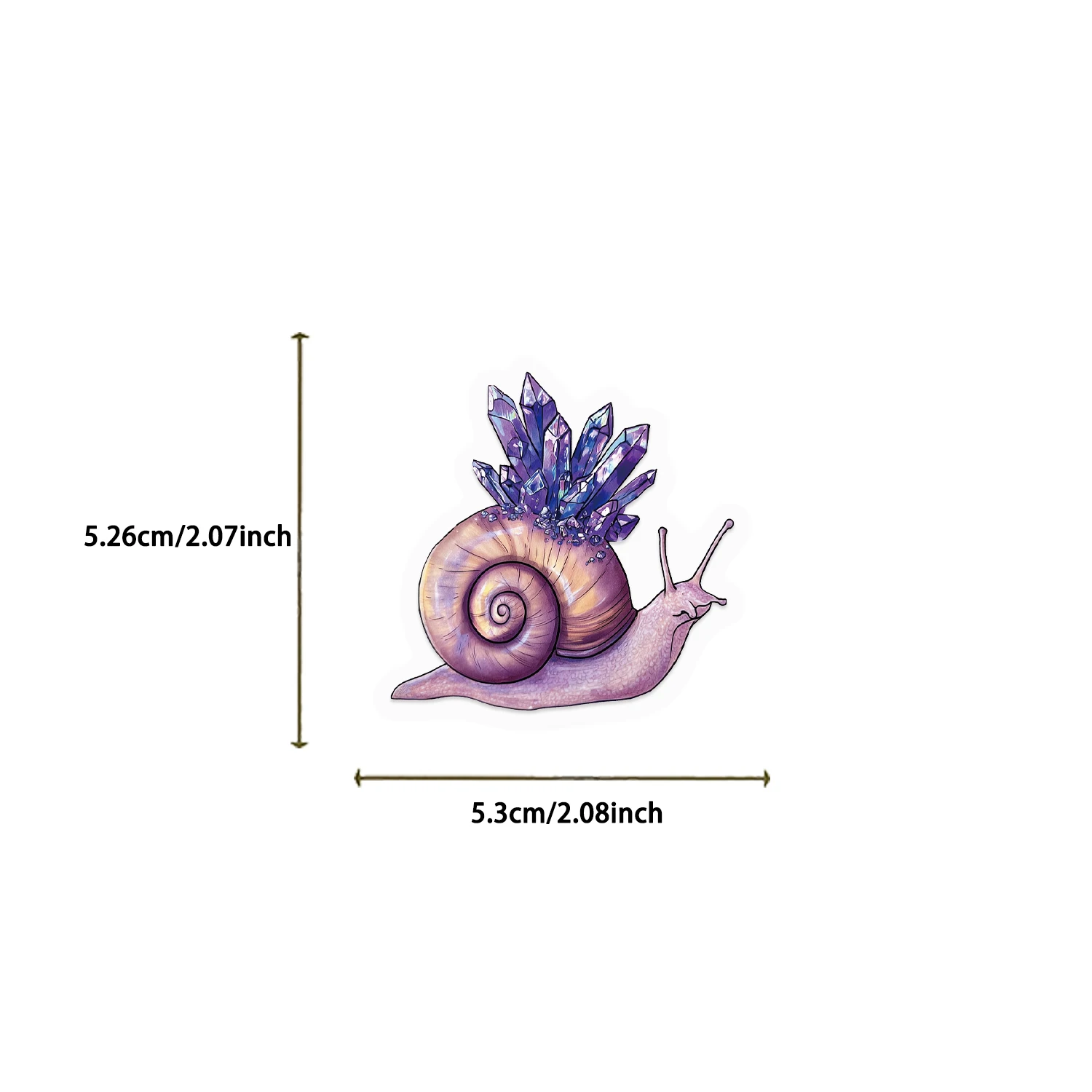 50PCS Tea Snails Transparent Graffiti Stickers Color PET Cartoon Decal DIY Luggage Phone Guitar Fridge Party Gifts