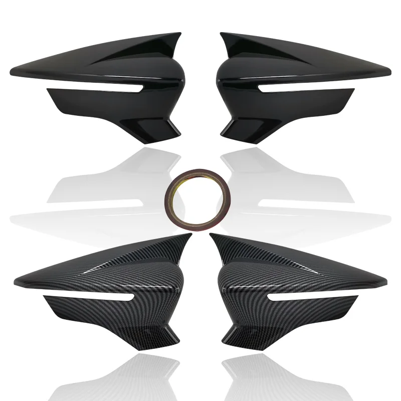 2pcs Car Side Door Rear View Mirror Cover Cap Add on Compatible with SEAT Leon MK3 5F ST FR Cupra Ibiza Mk5 Arona KJ7 2017-2020 view 3