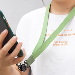 Long Phone Lanyard Necklace Detachable Finger Ring Strap for Iphone Huawei Samsung Camera USB Lanyard for Keys straps