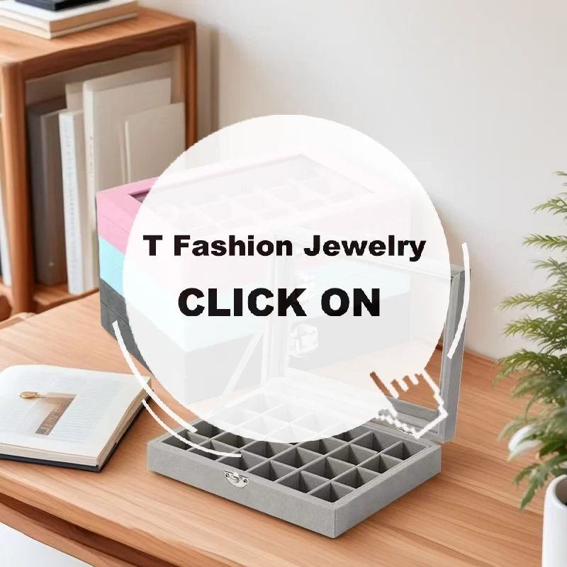 

Новое прозрачное окно, большая емкость, 24-сетка, коробка для хранения ювелирных изделий, простая и высококачественная коробка для хранения ювелирных изделий с кольцом и ожерельем