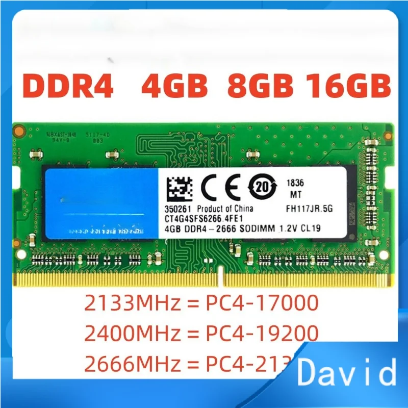 

10PCS 4GB 8GB 16GB DDR4 RAM 2133 2400MHz 2666MHz 3200MHZ PC4 260 pins Laptop Memory Non-ECC Unbuffere Sodimm Memoria Ddr4 Ram