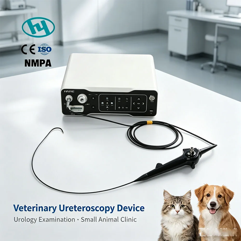 Precision 2.8mm Outer Diameter Flexible Animal Ureteroscope Deep Field Depth For Young Puppy Kitten Urinary Disease Screening