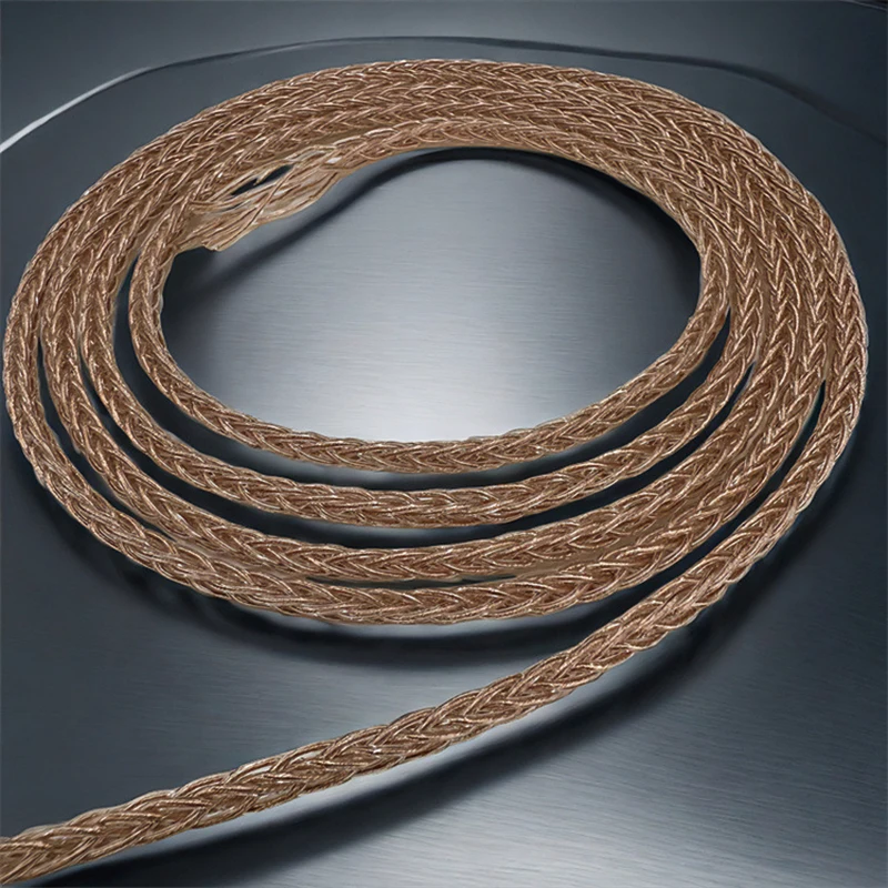 8-жильный 2,8-жильный плетеный кабель для наушников «сделай сам», провода для HIFI-аудиофилов