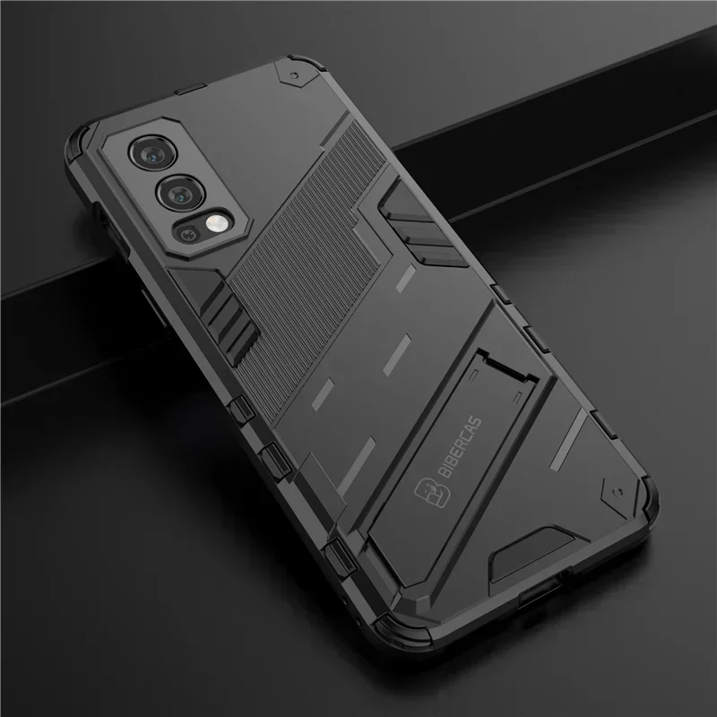 For Oneplus Nord 2 5G Shockproof Rugged Armor Stand Protector Phone Shell For One plus Nord2 5G Magnetic Car Holder Case Cover