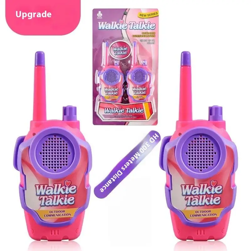 2Pcs Children Parent-Child Intercom Machine Cartoon Cute Walkie-Talkie Mobile Phone Outdoor Toys Boys And Girls Educational Toy