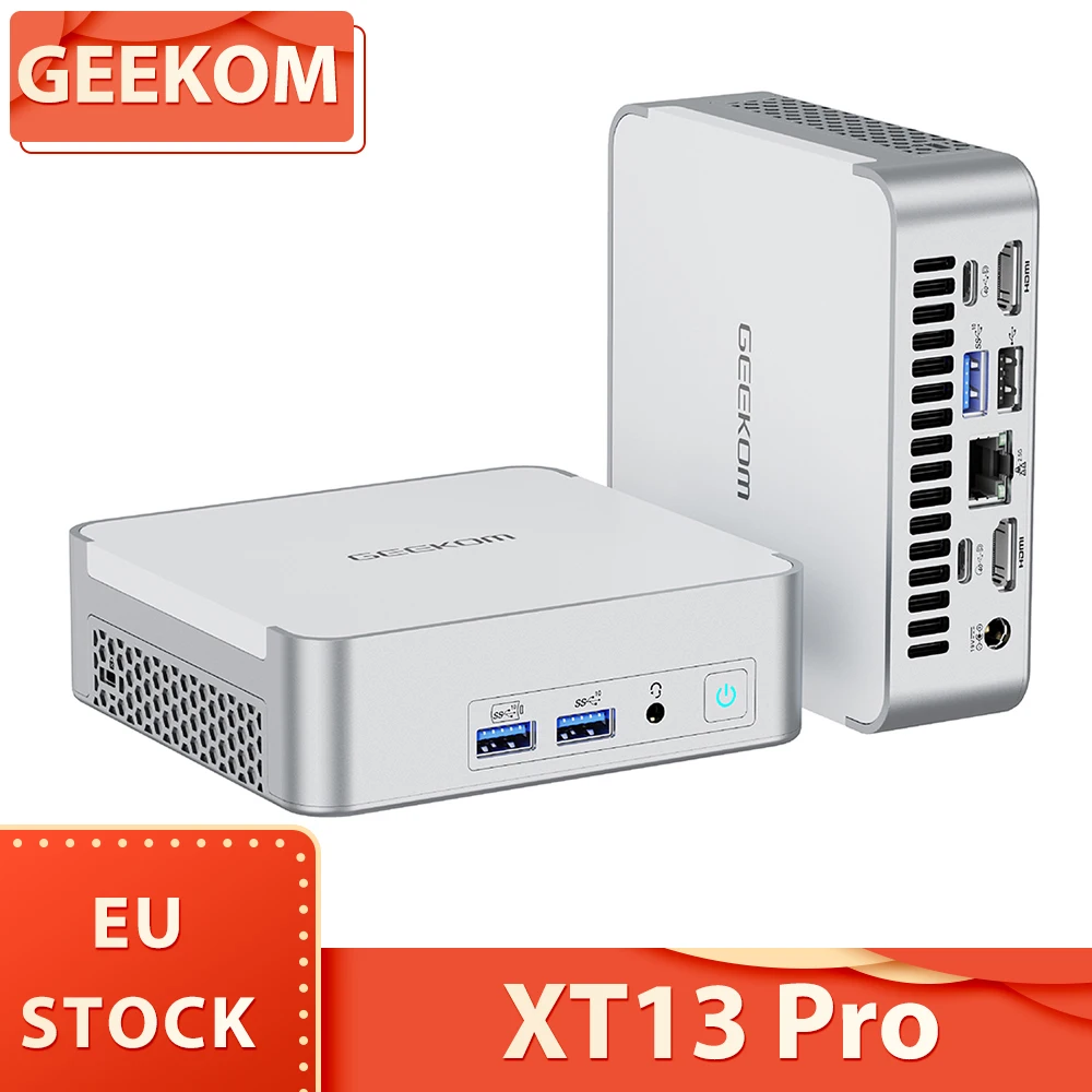 Geekom xt13 pro mini pc, intel core i9-13900H 14 core max 5,4 ghz, 32gb ram 2tb ssd, wifi 6e