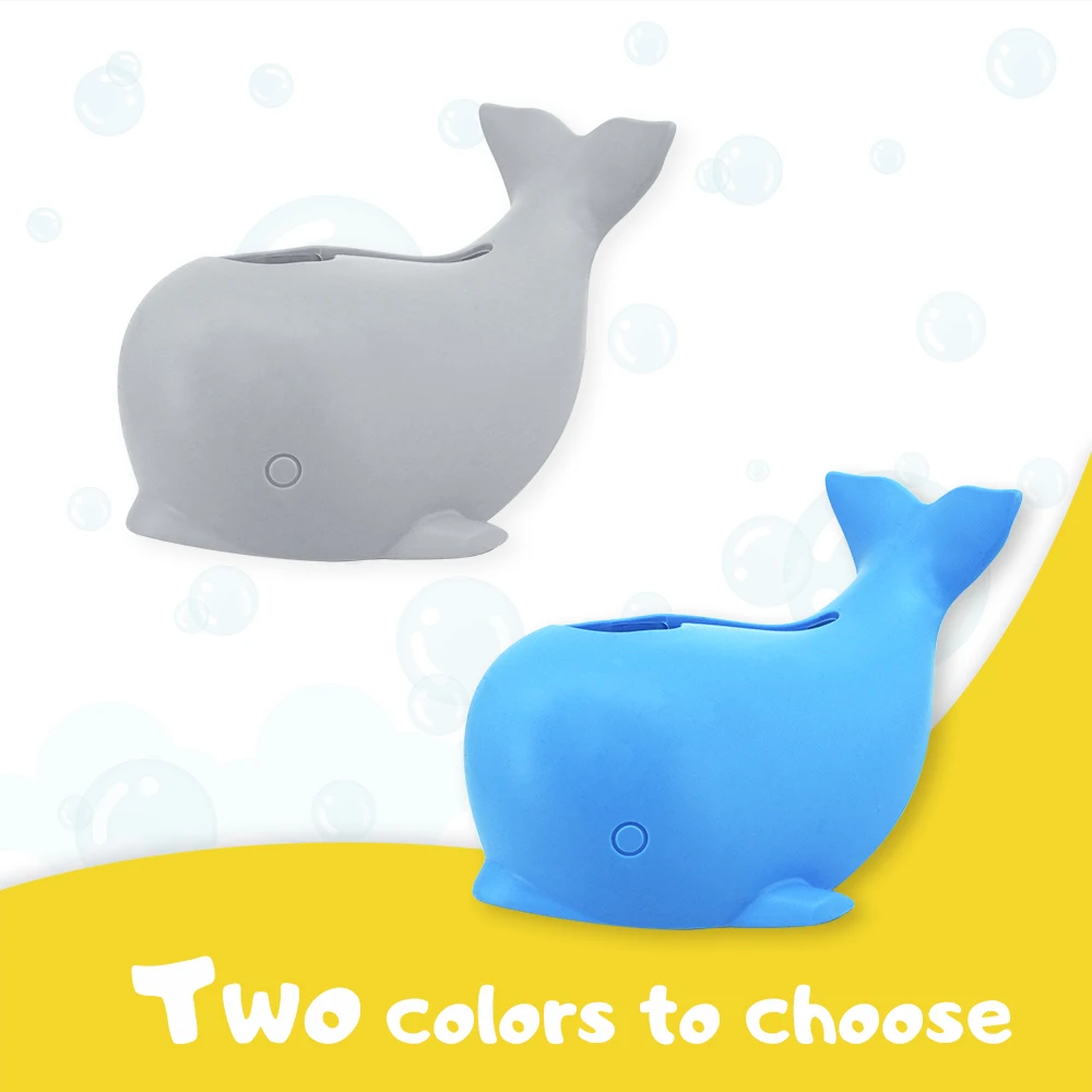 

Whale Bathtub Faucet Protector - BPA-Free Silicone, Adjustable Strap, Fits Most Faucets, Fun & Safe for Baby Baths