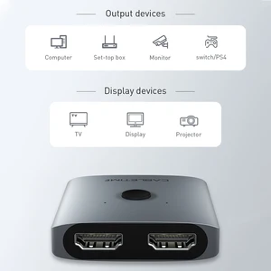 مفتاح مقسم HDMI Cabletime ، محول 2.0 Hub للكمبيوتر الشخصي ، الكمبيوتر المحمول ، HDTV ، Xbox ، PS4 ، PS5 ، التلفزيون ، Macbook ، مخرج 2 في 1 ، 60 هرتز أفضل 8 مبيعا Precinto Warranty PS4 - No4