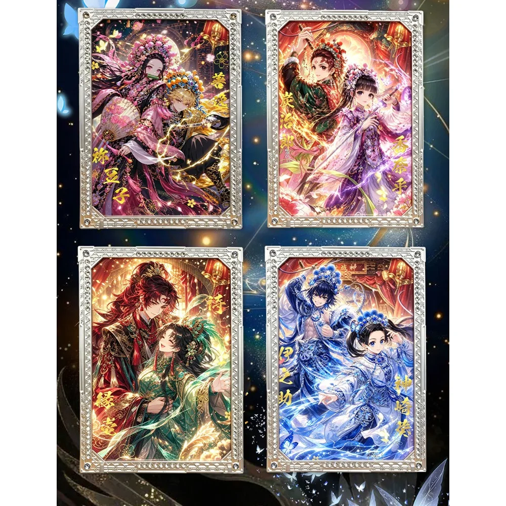 Japanese Anime Demon Slayer Collection Cards Sweet Heartbeat Popular Couple Special Series Exclusive Cards Fans Favorite Gifts