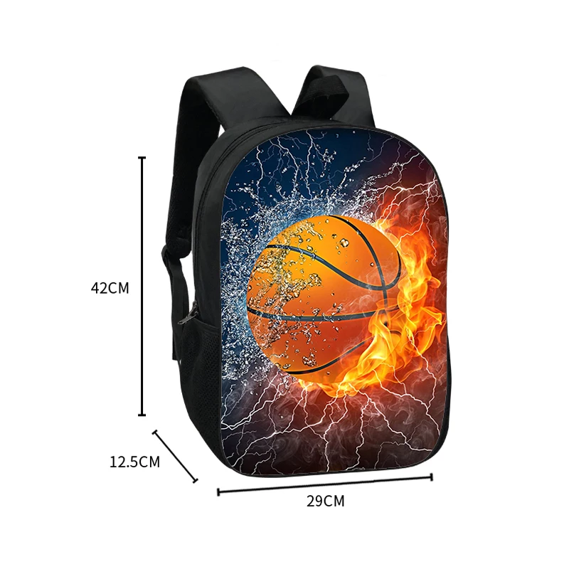 Basketball Print Backpack for Teenager Boys Children School Bags Men Rucksack Outdoor Travel Bag Laptop Sports Backpacks