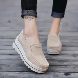 Women Casual Shoes Loafers New Round Toe Solid Female Sneakers Breathable Women Shoes Flats Plus Size Zapatos De Mujer yyy78
