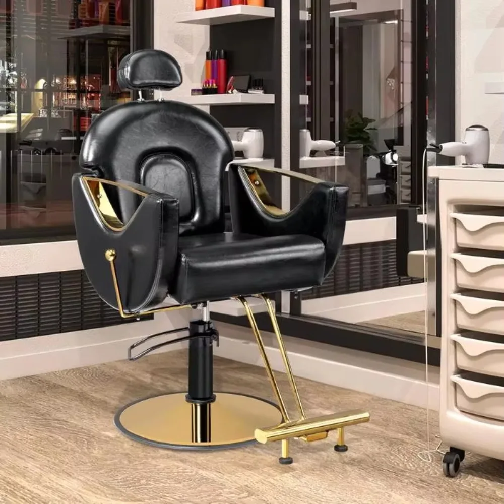 Multifunctional lift beauty salon hair styling reclining chair, hair cutting chair
