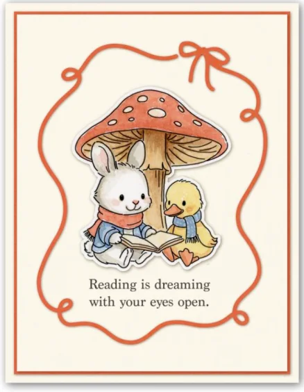 Fall Animal Pumpkin Mushroom Forest Floor Clear Stamp Metal Cutting Dies for DIY Making Card