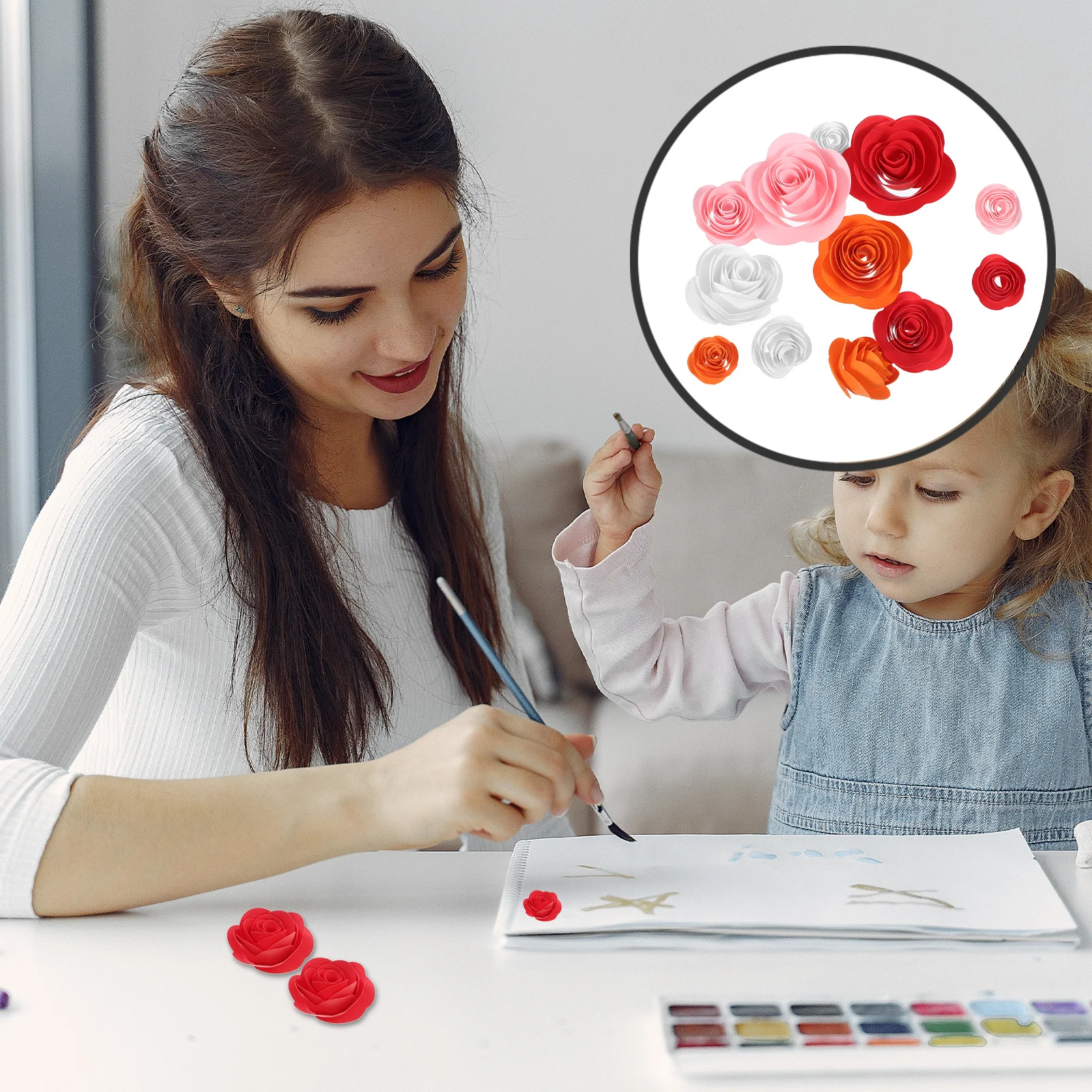 

120Pcs Fancy Colorful Paper Strips Origami Folding Papers for DIY Craft Scrapbooking Paper Flower Rolling Tool