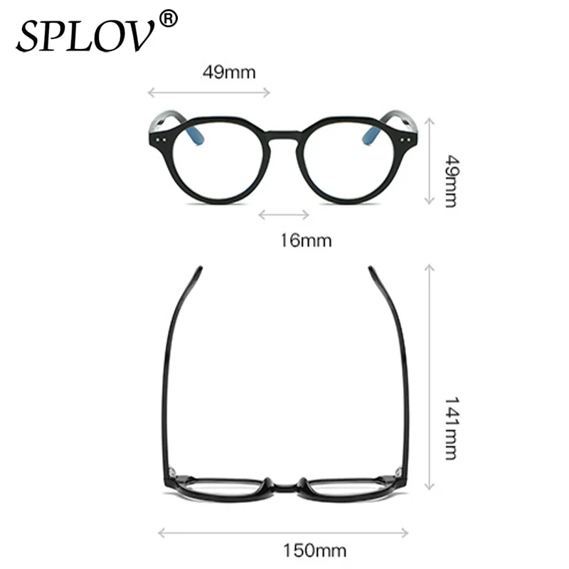 Fashion Anti Blue Light Glasses Men Prescription Eyeglasses Frame Women Computer Goggles Vintage Round Optical Eyewear UV400
