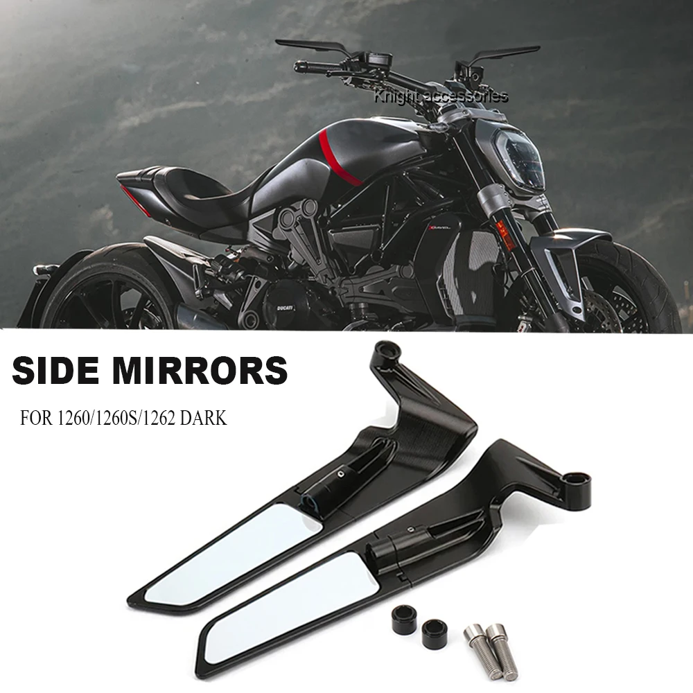 

Motorcycle Accessories Side-Mirror Wind Wing Side Rearview Reversing Mirror For Ducati XDiavel 1262S Dark 2021-2023 Diavel 1260S