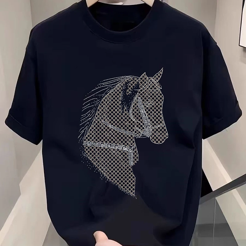 

2025 Men's Summer Short-Sleeve Tee, Oversized Trendy, Casual Daily Wear, Streetwear Vibe, New Collection