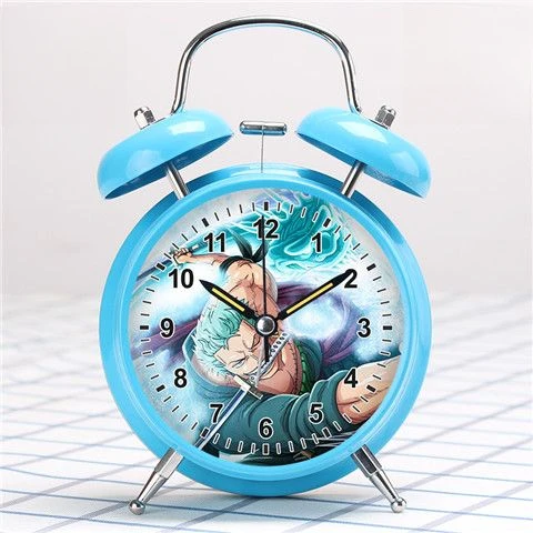 One Piece Children's Cartoon Alarm Clock Roronoa Zoro Student Special Wake Up Wake-up Creative Learning Silent Clock Gift