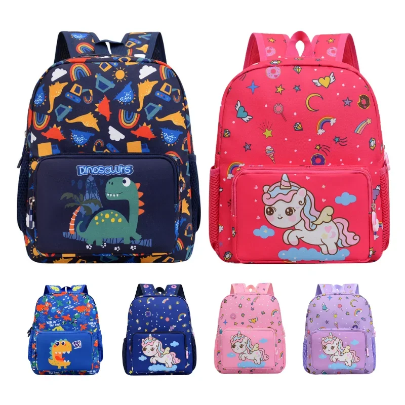 Kindergarten Bookbag 3-6 Years Old Toddlers Children's Pouch School Bag Cartoon Unicorn Dinosaur Backpack