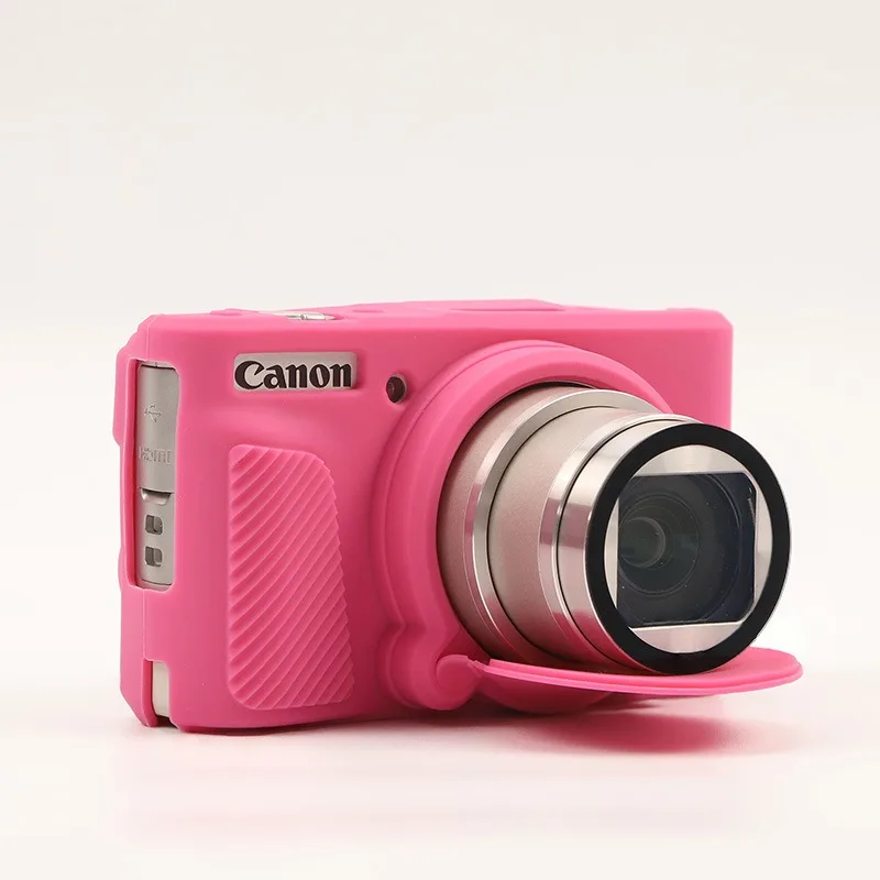Rubber Bag Cover with Lens Protector Cap for Canon Soft Silicone Cover for Canon SX740 SX730 Protective Camera SX740 XJB02