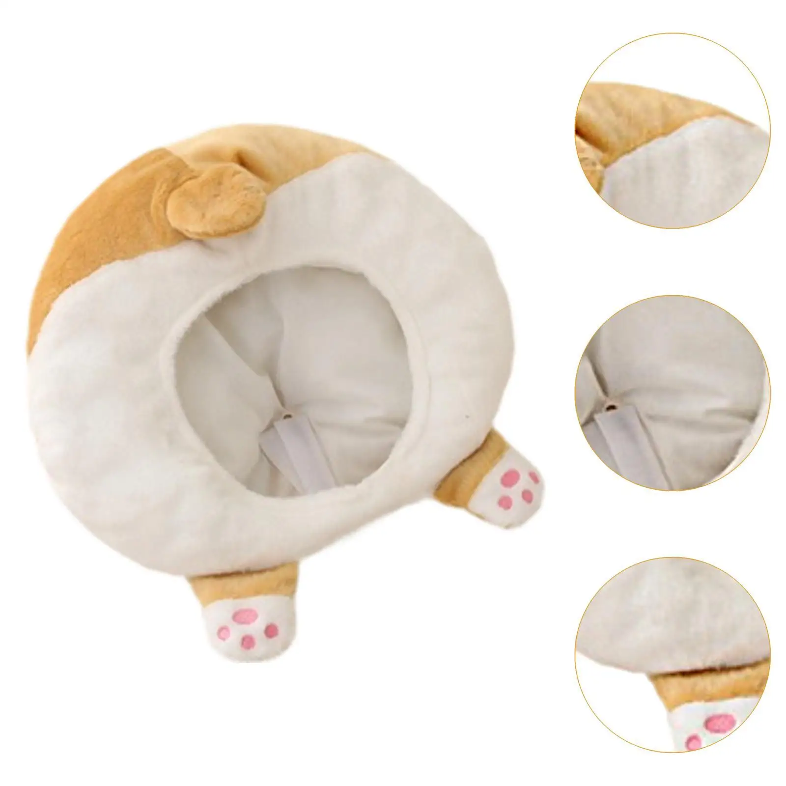 Chapeau Animal en peluche mignon, chapeau Corgi fesses, casquette de dessin animé pour enfants et adultes, joli couvre-chef