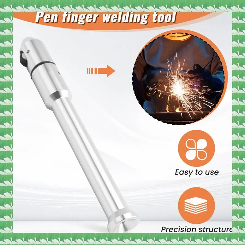 

TIG Pen Finger Feeder Welding Rod Holder Of 1/32Inch-1/8Inch TIG Welding Tool TP-01 Silver Metal 1 Piece