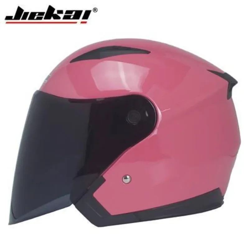 Genuine JIEKAI512 Helmet Motorcycle Motorbike Dual Lens Summer Winter Open Face Helmet Moto capacete para motocicleta casco