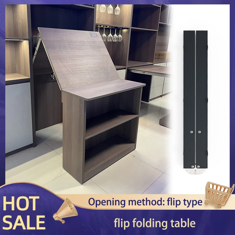 

Flip-Up Foldable Telescopic Desktop Pull-Out Dining Table Bar Countertop Telescopic Book Desktop Hardware Accessories