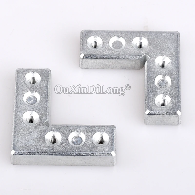 

Brand New 10PCS Zinc Alloy Right Angle Corner Braces 90 Degree Aluminum Frame Fixed Brackets Plastic Steel Profile Connectors