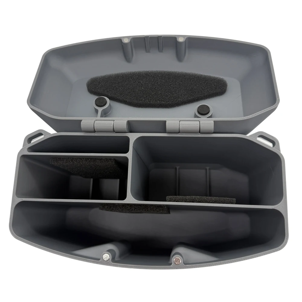 Hartschalenkoffer für DJI Neo 2 3D-Gedruckte Schutzbox mit Magnetdeckel Verstellbarer Riemen Hält Drohnenbatterie und Hub – Detail 6