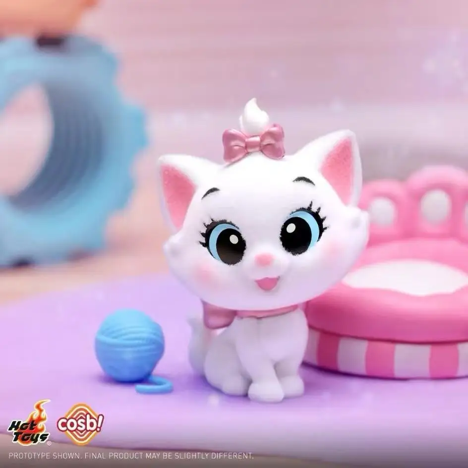 Disney Cat Party Series Caja ciega Mini figura Adornos de escritorio Figura Juguetes de moda Regalos MARIE, TOULOUSE, BERLIOZ
