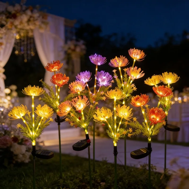 

1PC Solar Powered Eternal Flower Lawn Lamp,Suitable for Courtyard,Garden,Lawn,Outdoor,Camping,Party,Christmas,Wedding Decoration