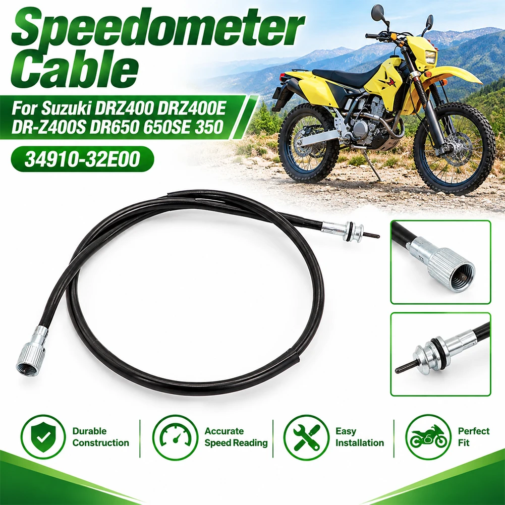 For Suzuki DRZ400 DRZ400E DR-Z400S DR650 650SE 350 Speedometer Cable 34910-32E00