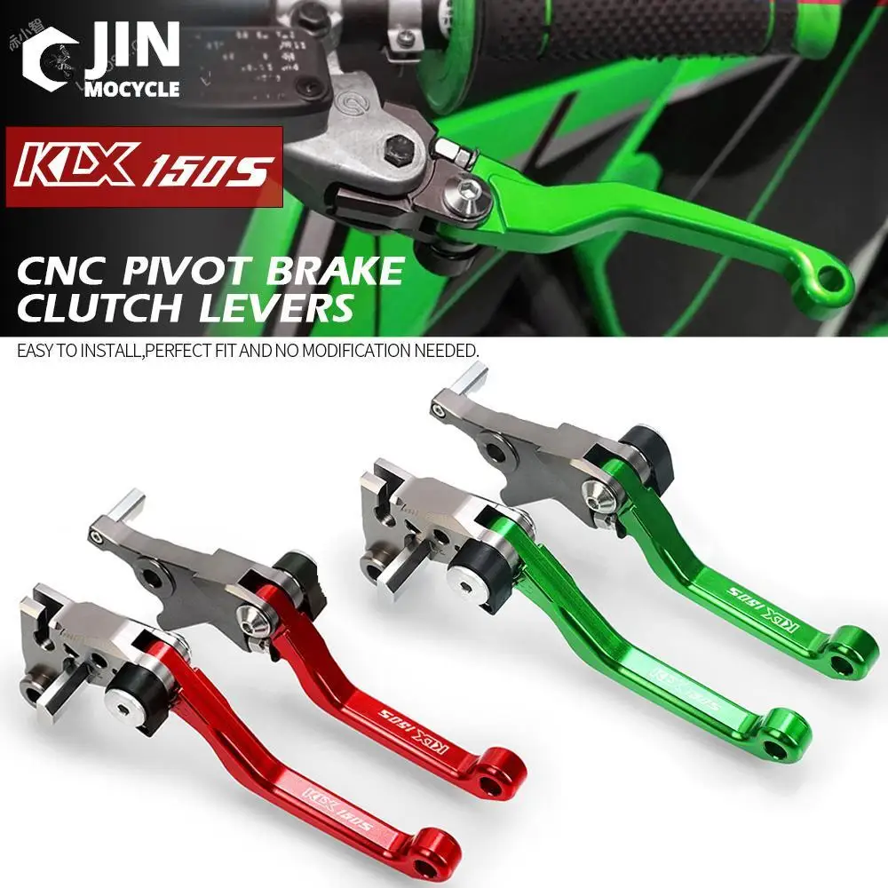 

For KAWASAKI KLX150S KLX 150S 2009 2010 2011 2012 2013 Motorcoss Dirt Bike Pivot Foldable Brake Clutch Levers With LOGO