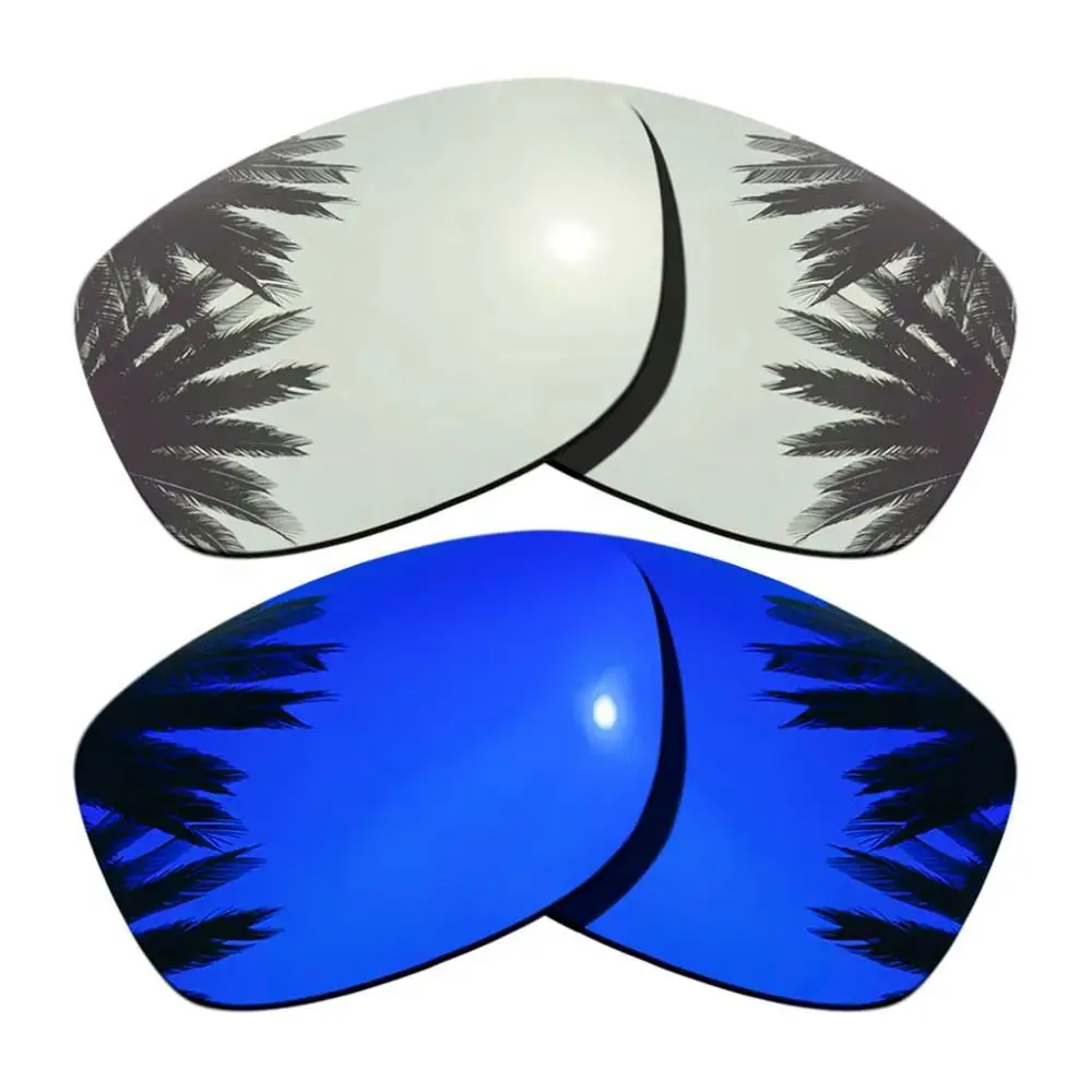 Purple Mirrored & Silver Mirrored Polarized Replacement Lenses for Oakley Jupiter Squared Frame 100% UVA & UVB